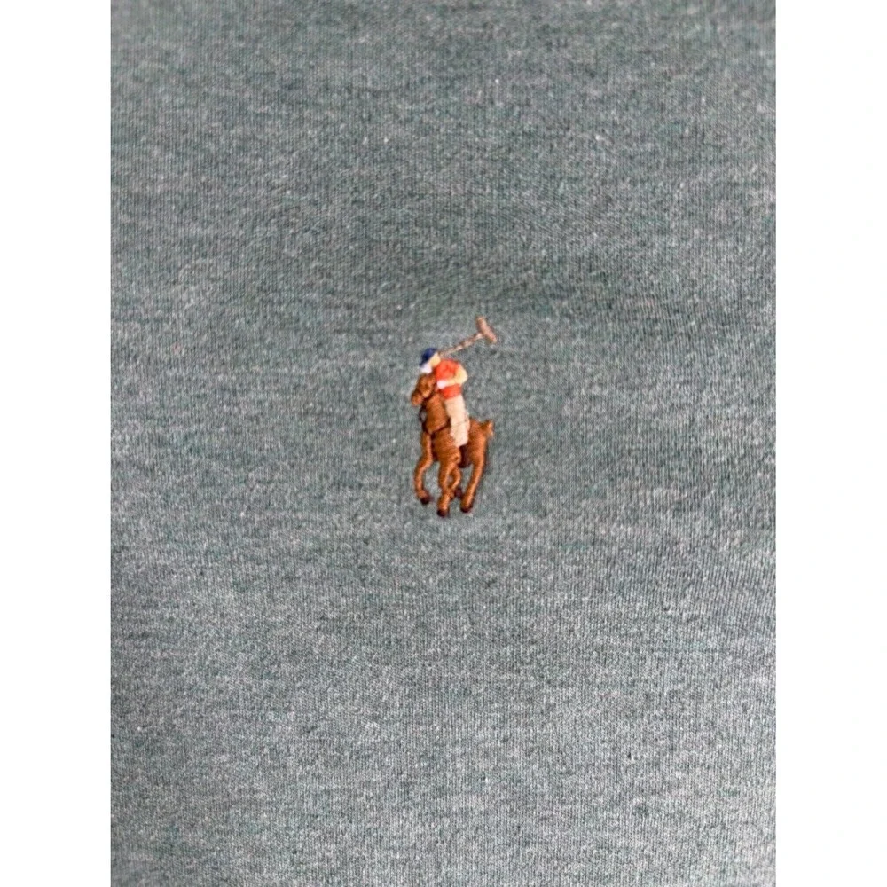 Polo Ralph Lauren Classic Fit Men Size L Heather Green Short Sleeve Shirt